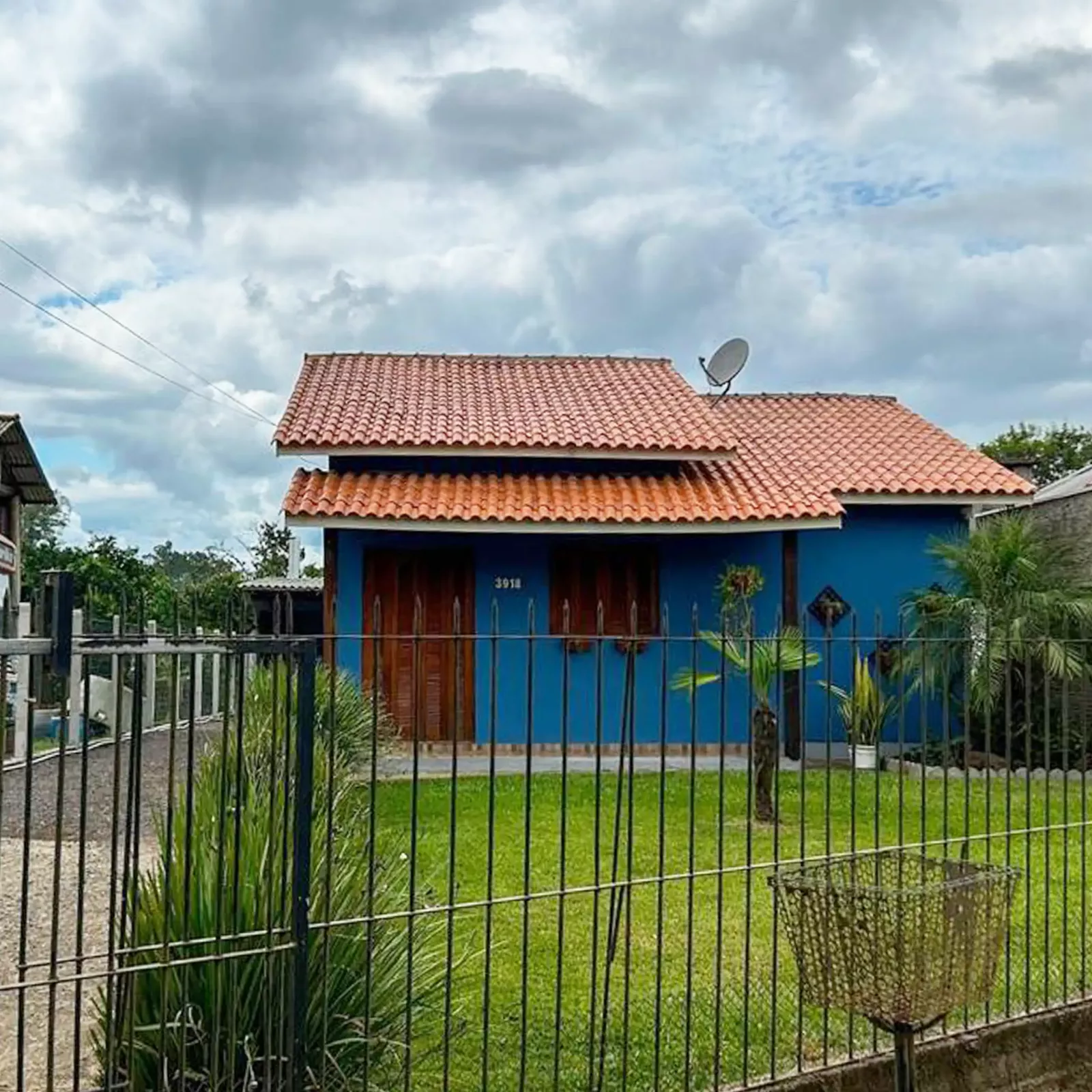 Pátio cercado
