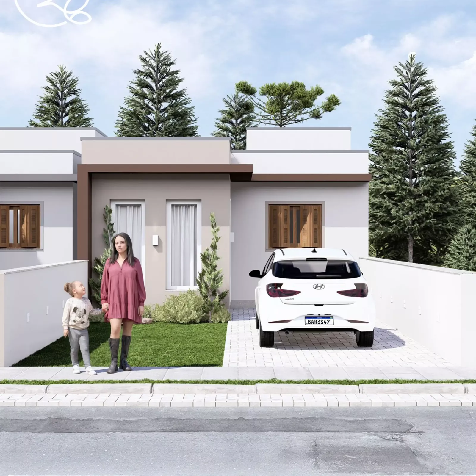 Frente da casa 