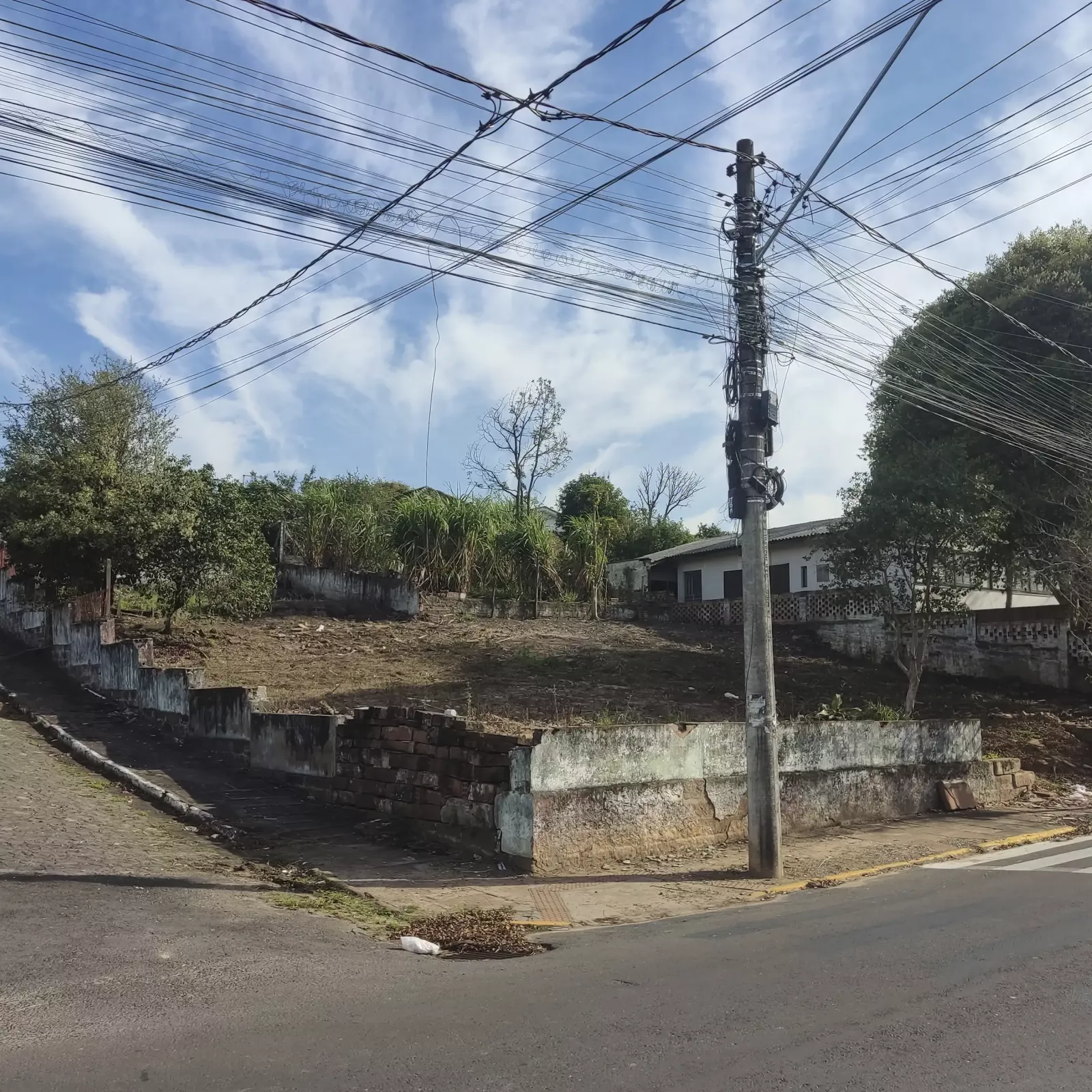 Frente da terreno