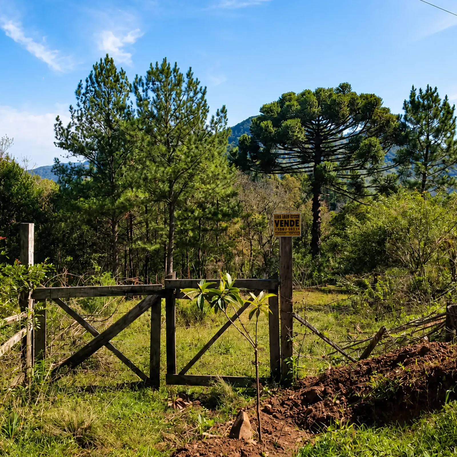 entrada das terras