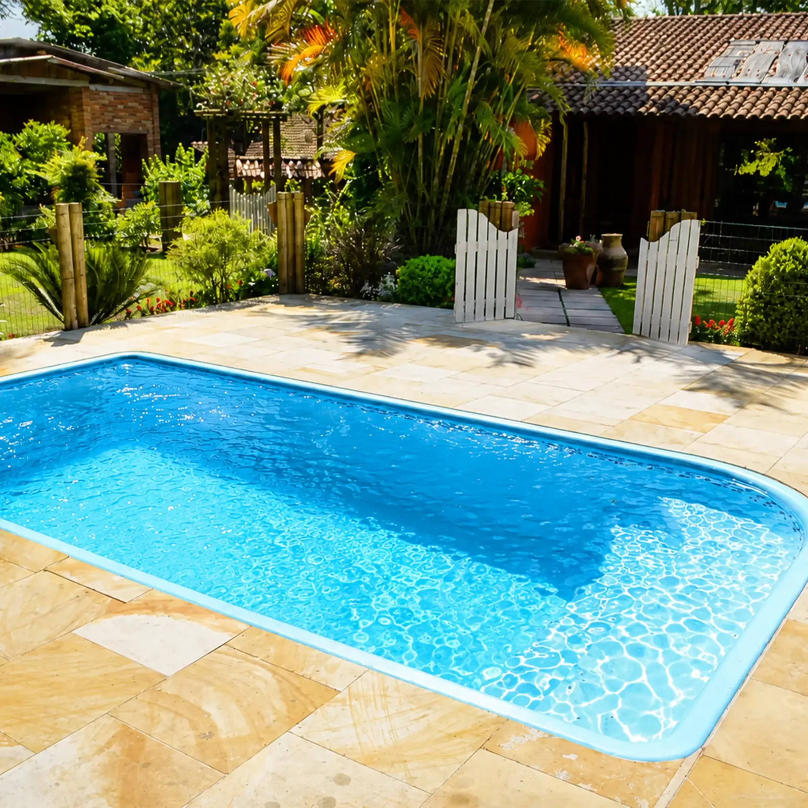 área da piscina