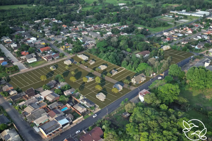 Simulação do loteamento